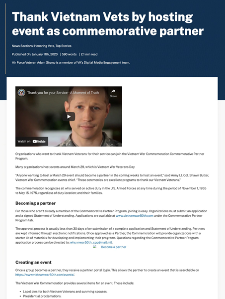 2020 VA Blog, "Vantage Point," image with link